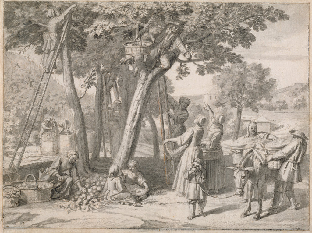 Detail of An Apple Harvest by Claude Simpol