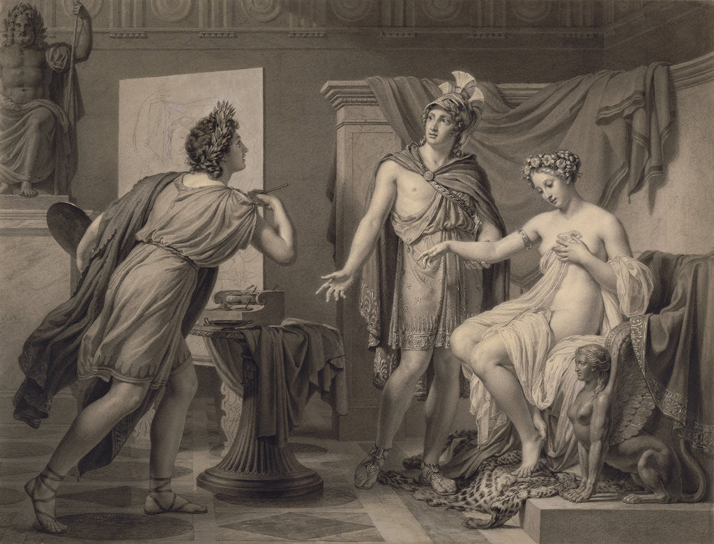 Detail of Alexander Ceding Campaspe to Apelles by Jérôme-Martin Langlois