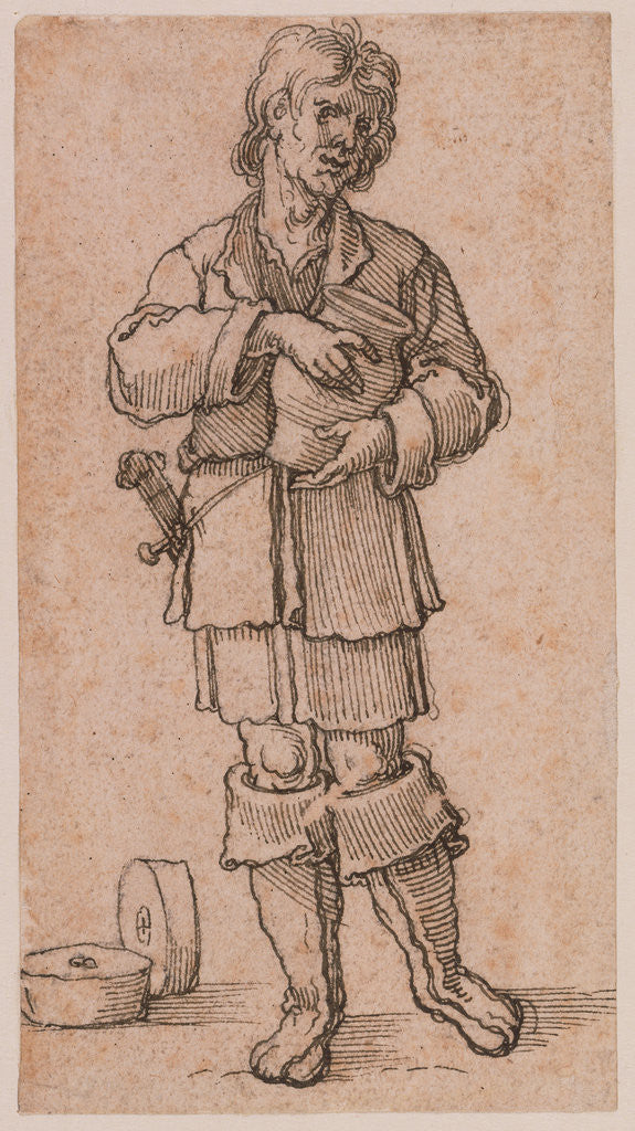 Detail of A Young Peasant Holding a Jar by Sebald Beham