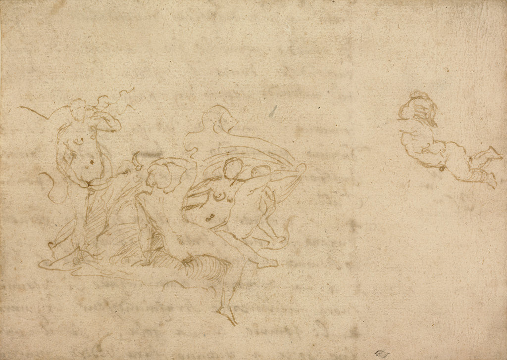 Detail of Study for the Triumph of Neptune and Amphitrite by Nicolas Poussin