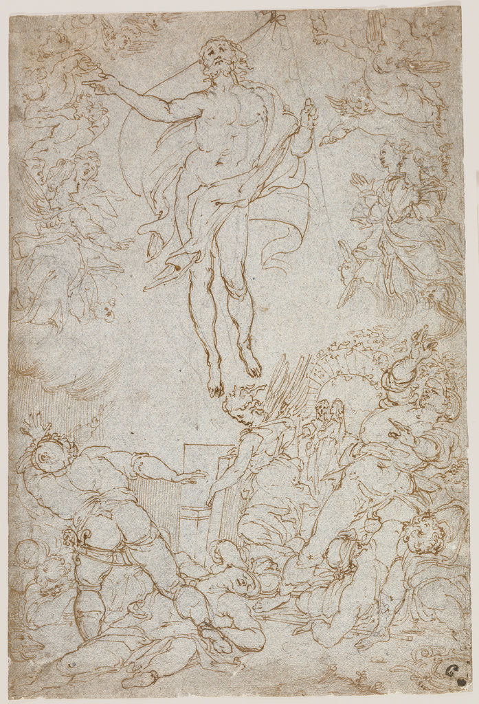 Detail of The Resurrection by Santi di Tito