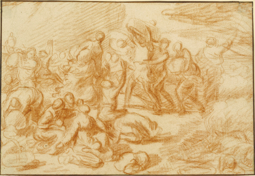 Detail of The Crossing of the Red Sea by Nicolas Poussin