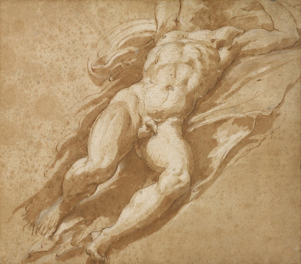 Detail of Figure Study by Parmigianino