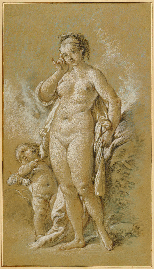 Detail of Venus and Cupid by François Boucher