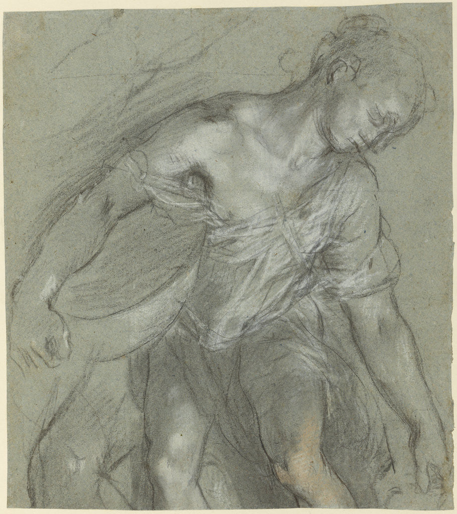Detail of Figure Studies (recto), Figure Studies (verso) by Federico Barocci