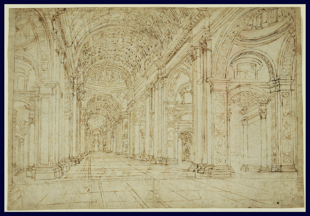 Detail of Interior of Saint Peter's Basilica by Anonymous