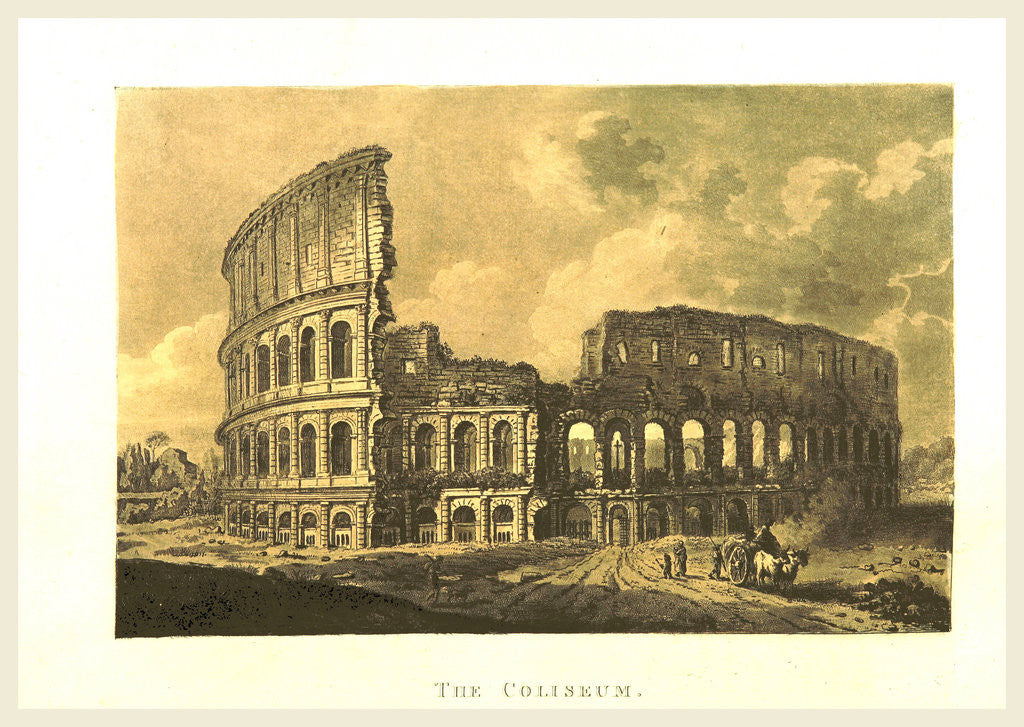 Detail of A Select Collection of Views and Ruins in Rome and its vicinity, The Coliseum, Italy by Anonymous