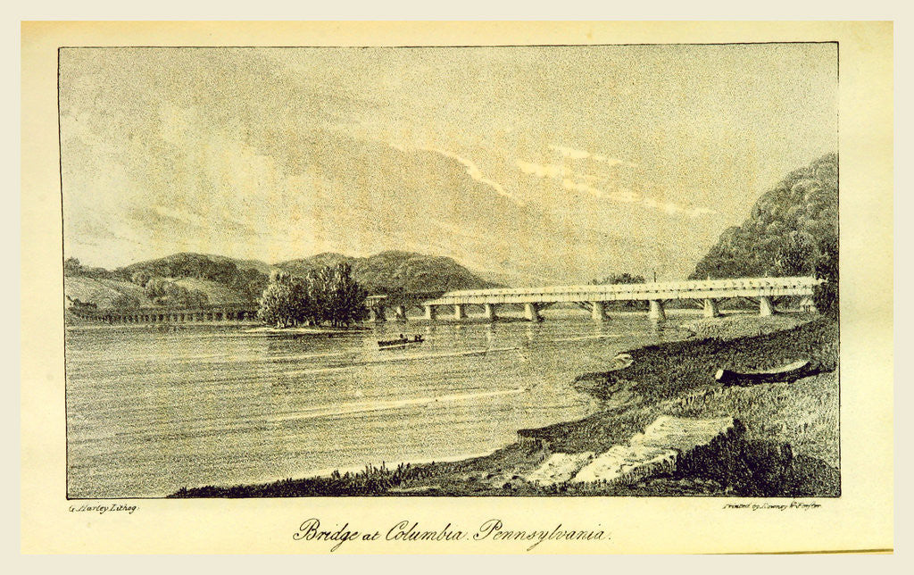 Detail of Bridge at Columbia Pennsylvania by Anonymous