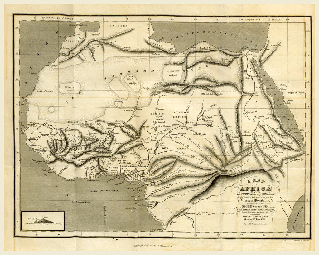 Detail of A Geographical and Commercial View of Northern Central Africa by Anonymous