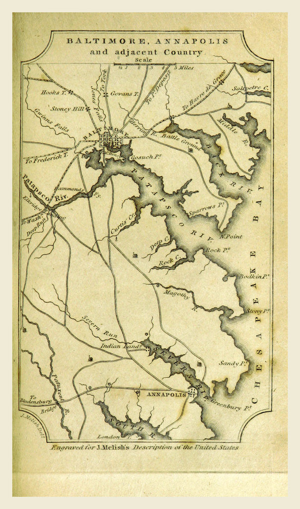 Detail of Baltimore, Annapolis by Anonymous