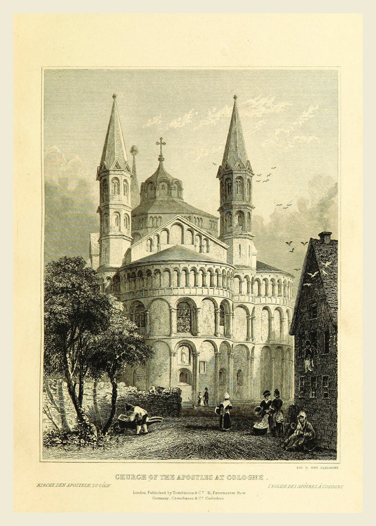 Detail of Curch of the Apostles at Cologne,Tombleson's Views of the Rhine, 1832 by Anonymous