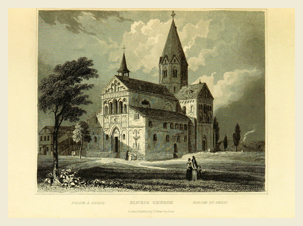 Detail of Sinzig Church, Germany, Tombleson's Views of the Rhine by Anonymous