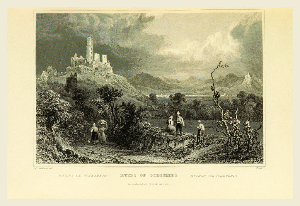 Detail of Godesberg, Germany, Tombleson's Views of the Rhine, Tombleson's Views of the Rhine by Anonymous