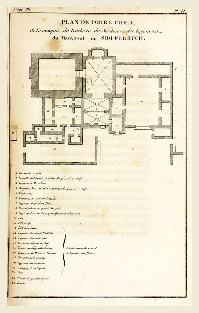 Detail of Plan de Torre Chica, Sidi-Ferruch, Anecdotes pour servir a l'histoire de la conquete d'Alger en 1830, Algiers by Anonymous