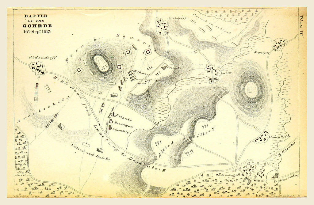 Detail of Battla of the Gohrde, 1813 by Anonymous