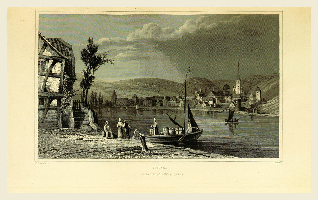 Detail of Linz, Austria, Tombleson's Views of the Rhine, Tombleson's Views of the Rhine by Anonymous