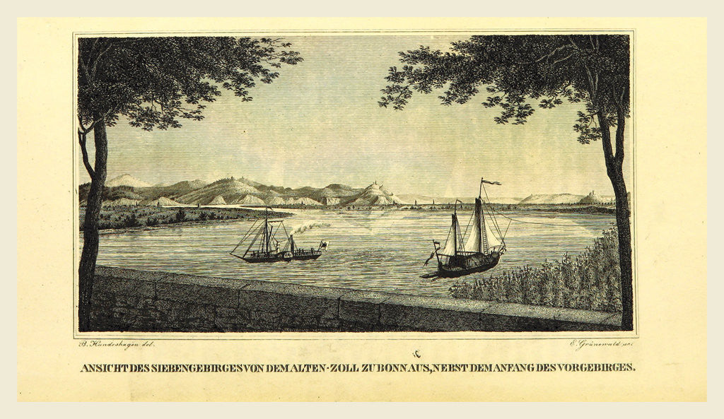 Detail of Town and university of Bonn am Rhein by Anonymous