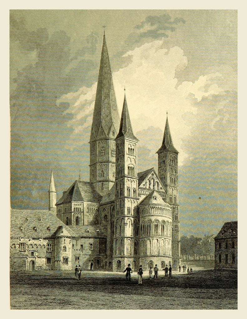 Detail of Bonn Cathedral,Tombleson's Views of the Rhine, 1832 by Anonymous