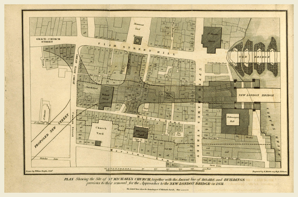 Detail of The History and Antiquities of the Parish and Church of St. Michael, Crooked Lane, London, etc. by Anonymous