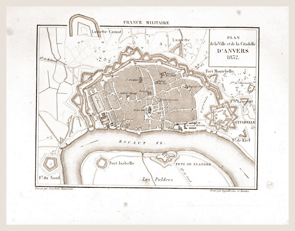 Detail of Antwerp 1832, Belgium, Europe by Anonymous