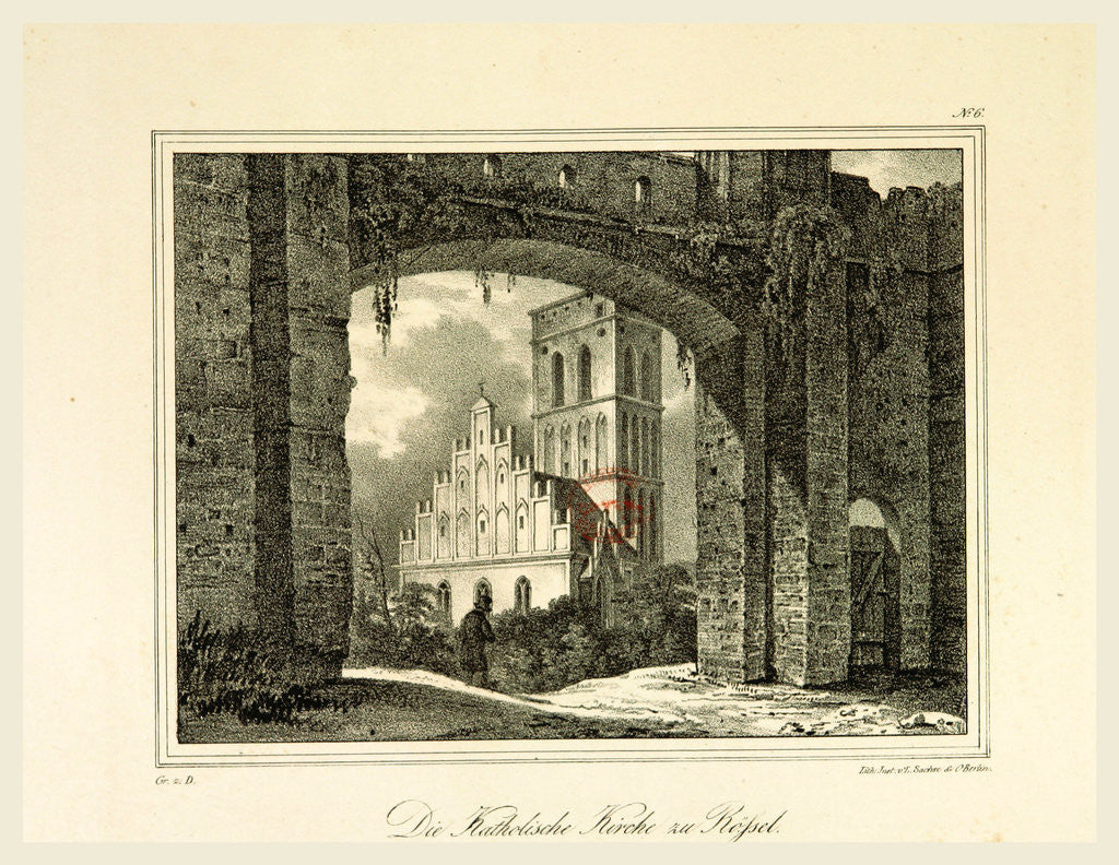 Detail of Representations of old Prussian Castles by Countess Dohna