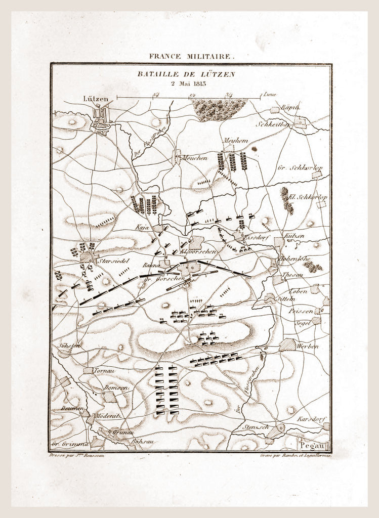 Detail of France militaire, Battle of Lutzen in 1813 by Anonymous