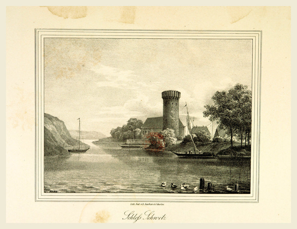 Detail of Representations of old Prussian Castles by Countess Dohna