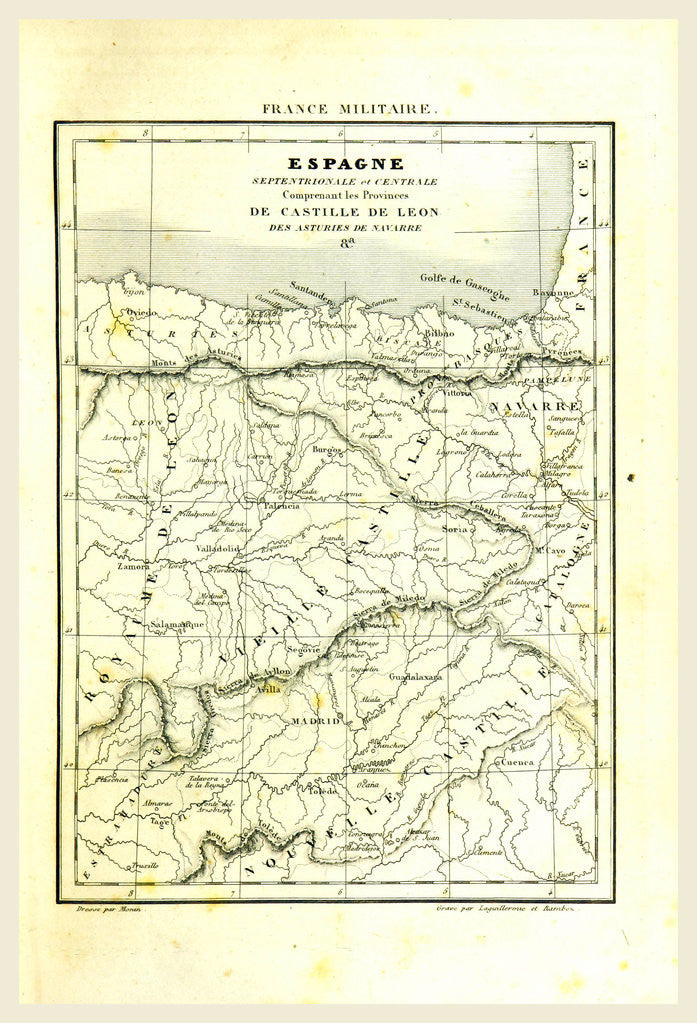 Detail of Map of Spain, Castille de Leon by Anonymous