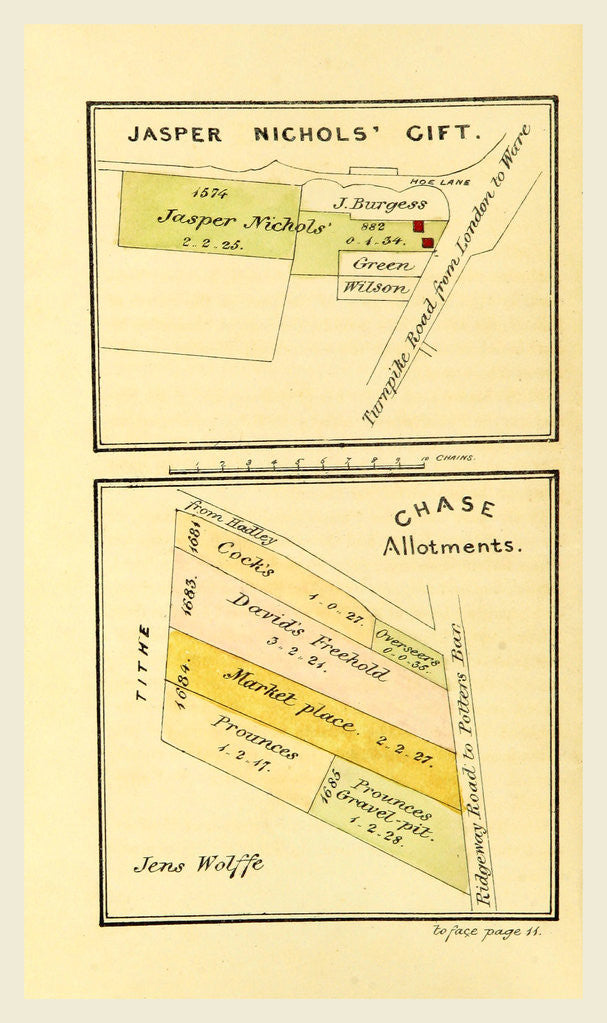 Detail of An Account of the several Charities and Estates belonging to the Parish of Enfield, Jasper Nichol's gift by Anonymous