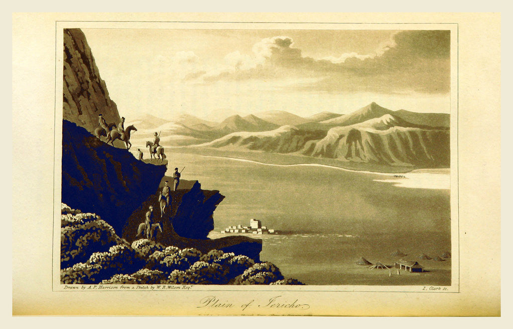 Detail of Travels in Egypt and the Holy Land, plain of Jericho by Anonymous