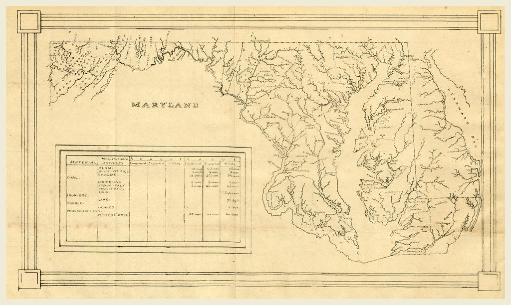 Detail of Map, Report on the projected survey of the State of Maryland, pursuant to a resolution of the General Assembly by Anonymous