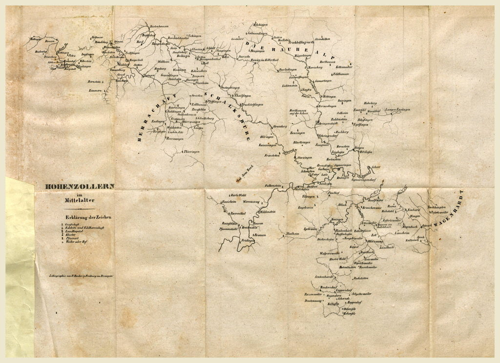 Detail of History of Hohenzollernschen Staaten Hechingen and Sigmaringen by Anonymous
