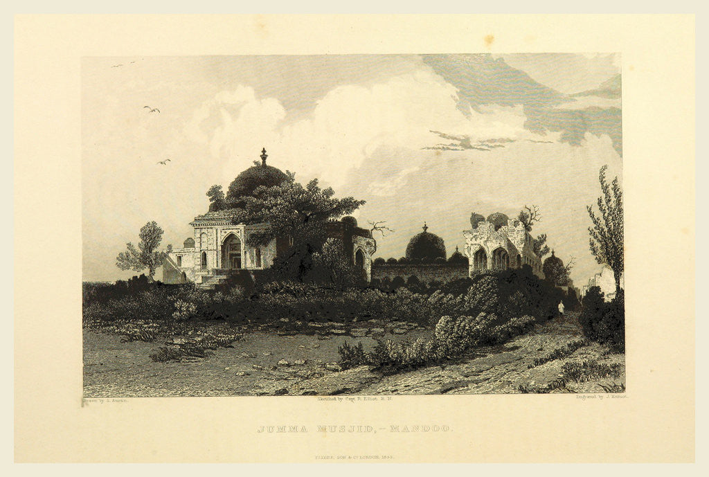 Detail of Jumma Musjid, Mandoo, Views in India by Anonymous