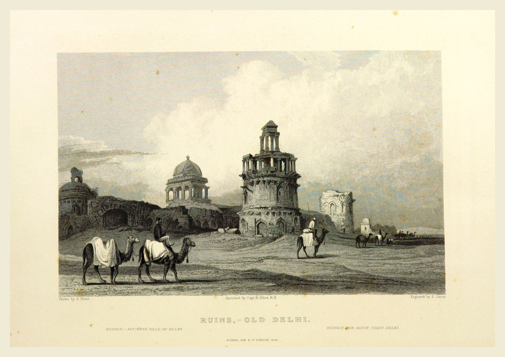 Detail of Ruins Old Delhi, Views in India, China, and on the Shores of the Red Sea by Anonymous