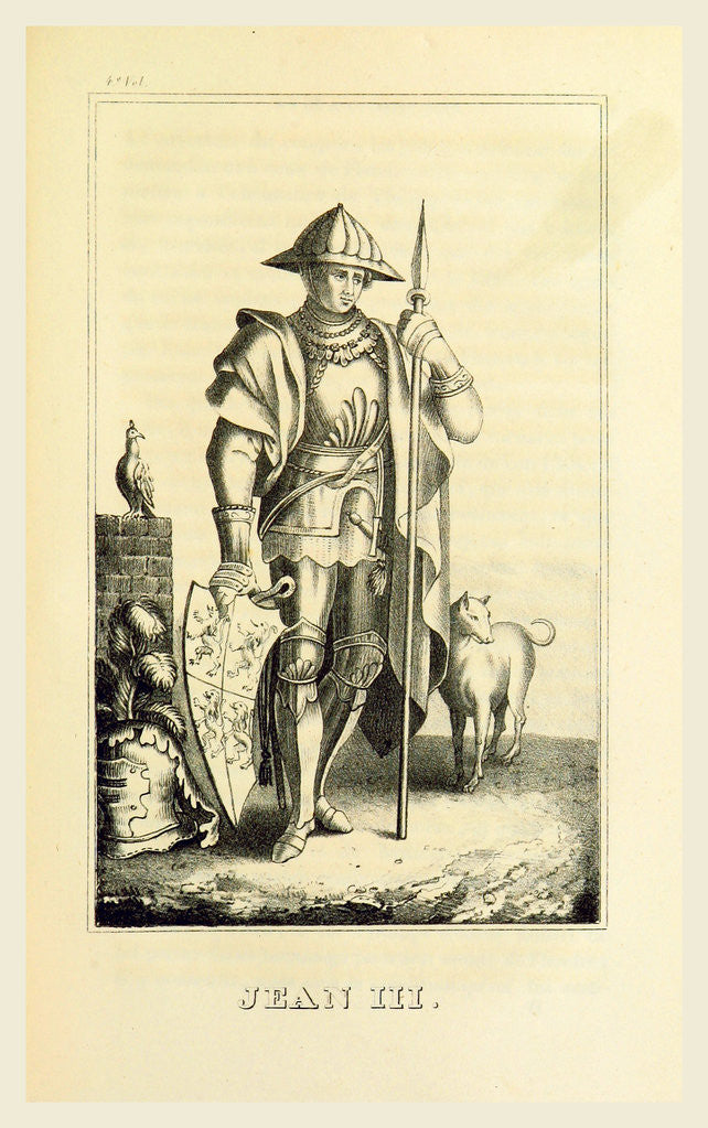 Detail of Jean III, History Belgium by Anonymous