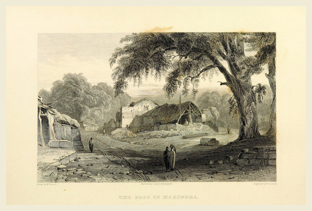 Detail of Pass of Makundra, Views in India, China, and on the Shores of the Red Sea by Anonymous