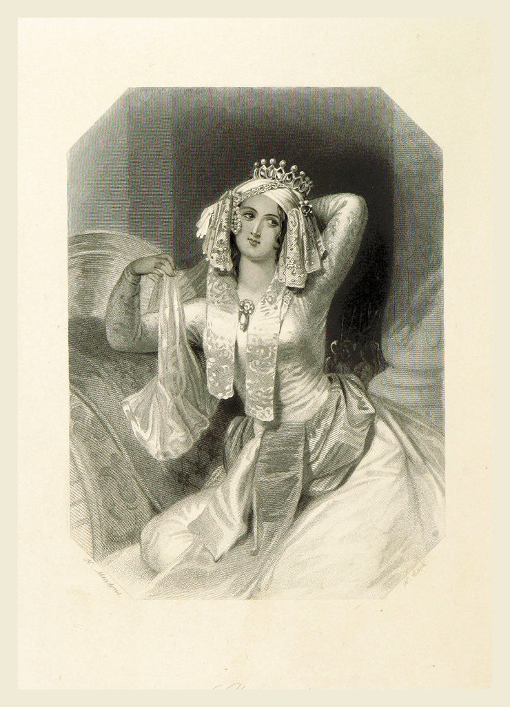 Detail of The Shakespeare Gallery, containing the principal female characters in the plays of the great poet by Anonymous