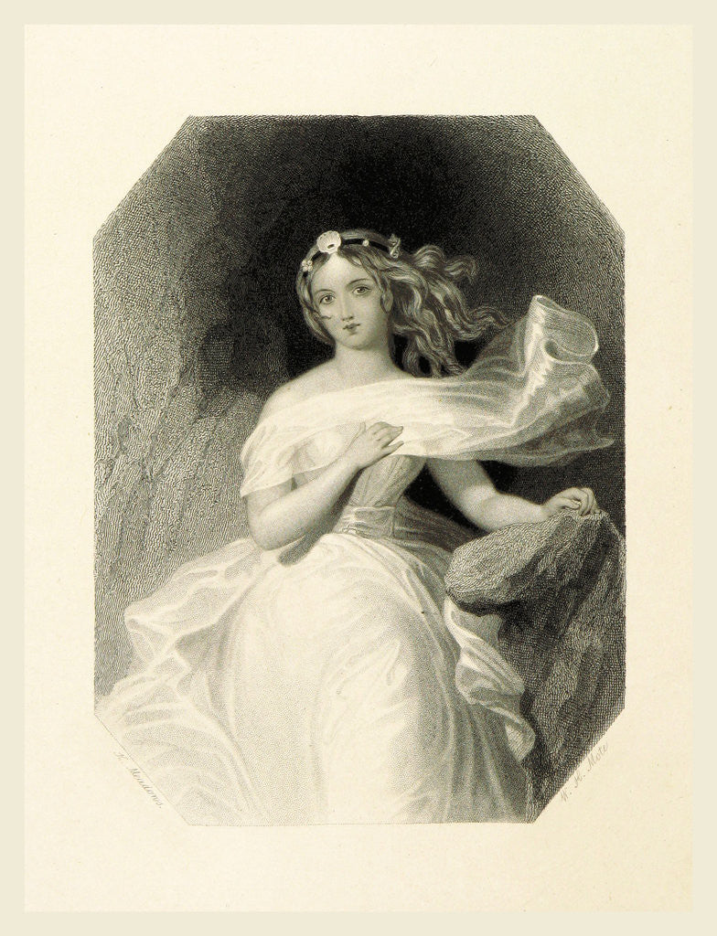 Detail of The Shakspeare Gallery, containing the principal female characters in the plays of the great poet by Anonymous