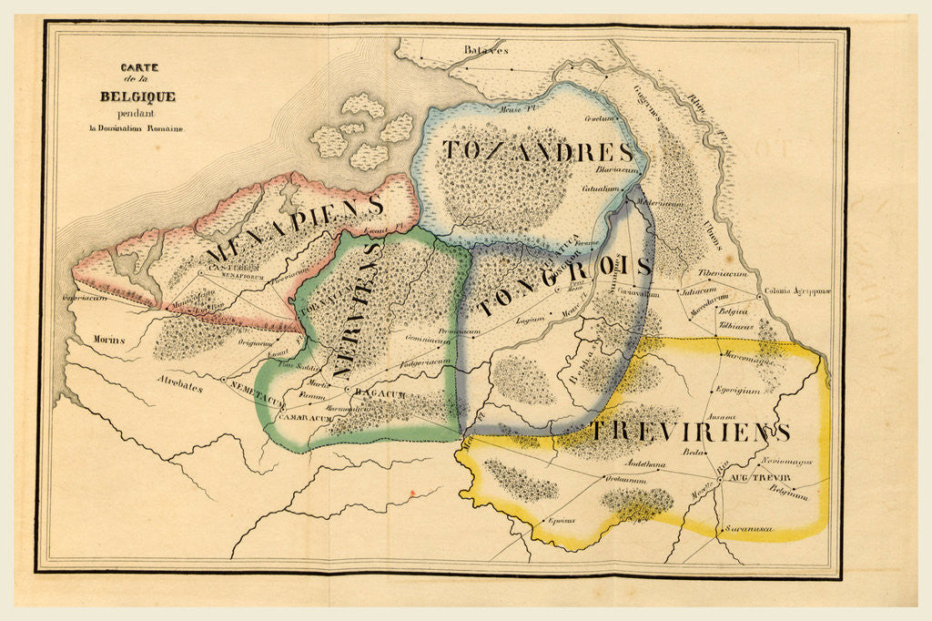 Map of Belgium, Voyage dans la Russie meridionale et la Crimee, en 1837 by Anonymous
