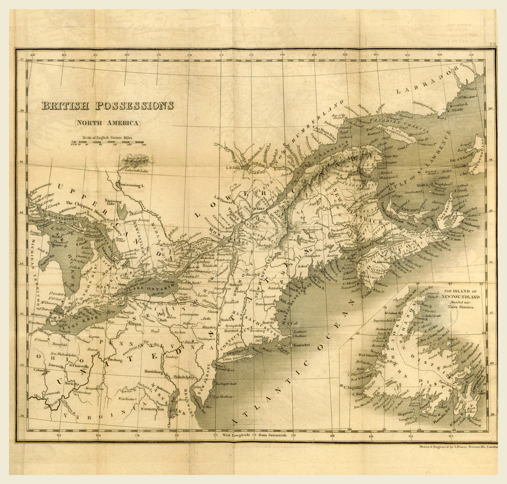Detail of British possessions North America by Anonymous