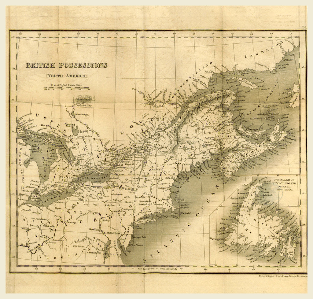 Detail of British possessions North America by Anonymous