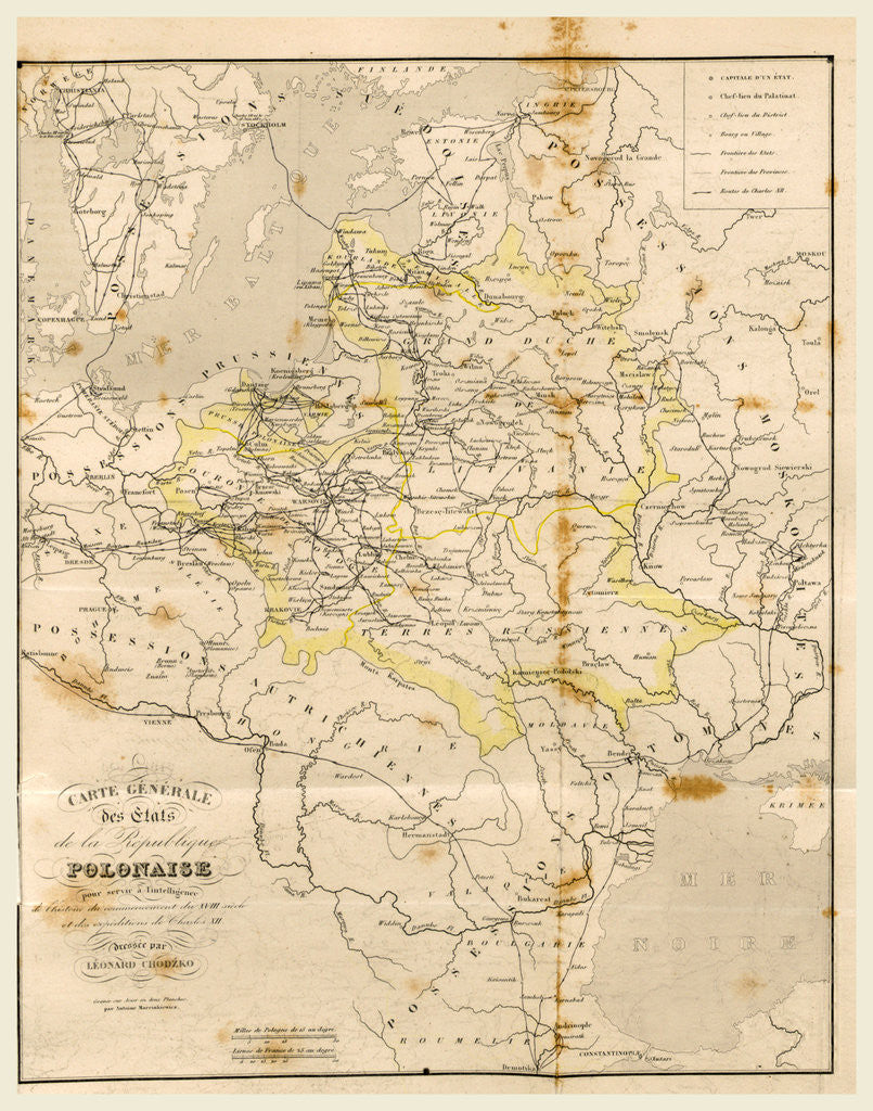 Detail of Map Poland by Anonymous