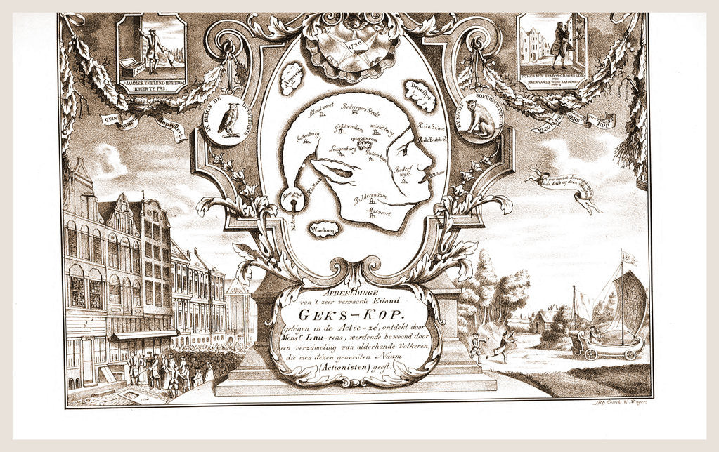 Detail of Dutch History Island Geks Kop by Anonymous