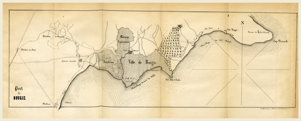 Detail of Kabylie or Kabylia, is a region in the north of Algeria, 1833 by Anonymous