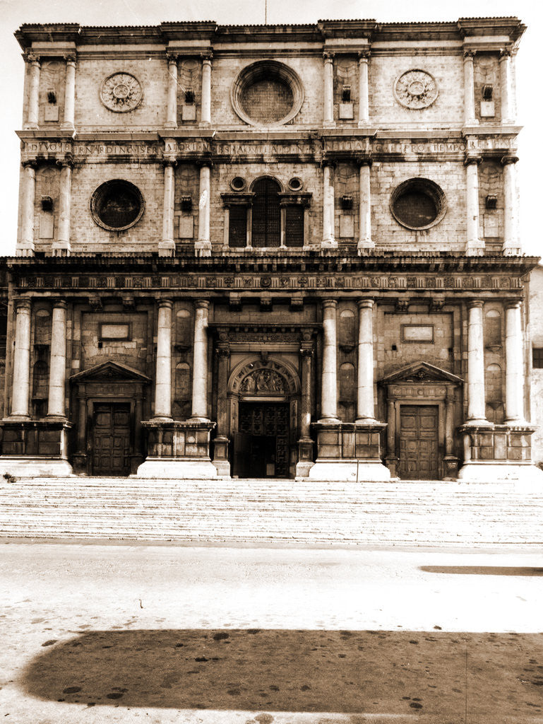 Detail of Collegiate complex (S. Bernardino), L'Aquila, L'Aquila, Abruzzo by Anonymous