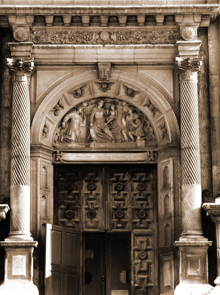 Detail of Collegiate complex (S. Bernardino), L'Aquila, L'Aquila, Abruzzo by Anonymous