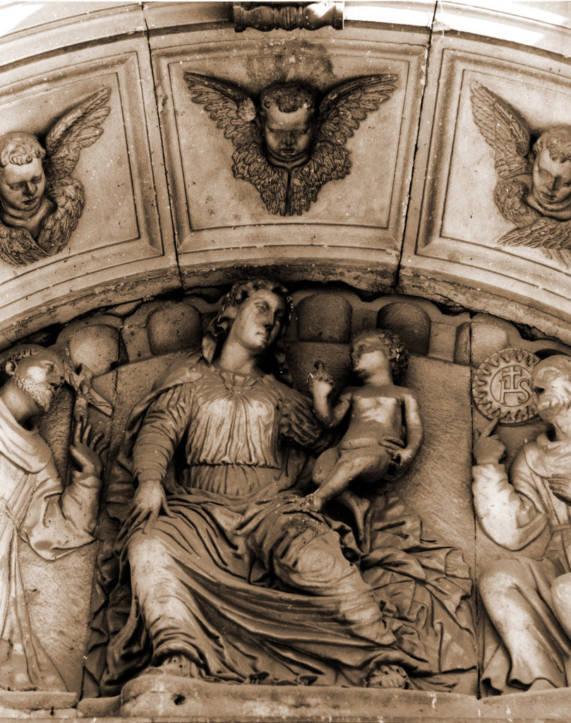 Detail of Collegiate complex (S. Bernardino), L'Aquila, L'Aquila, Abruzzo by Anonymous
