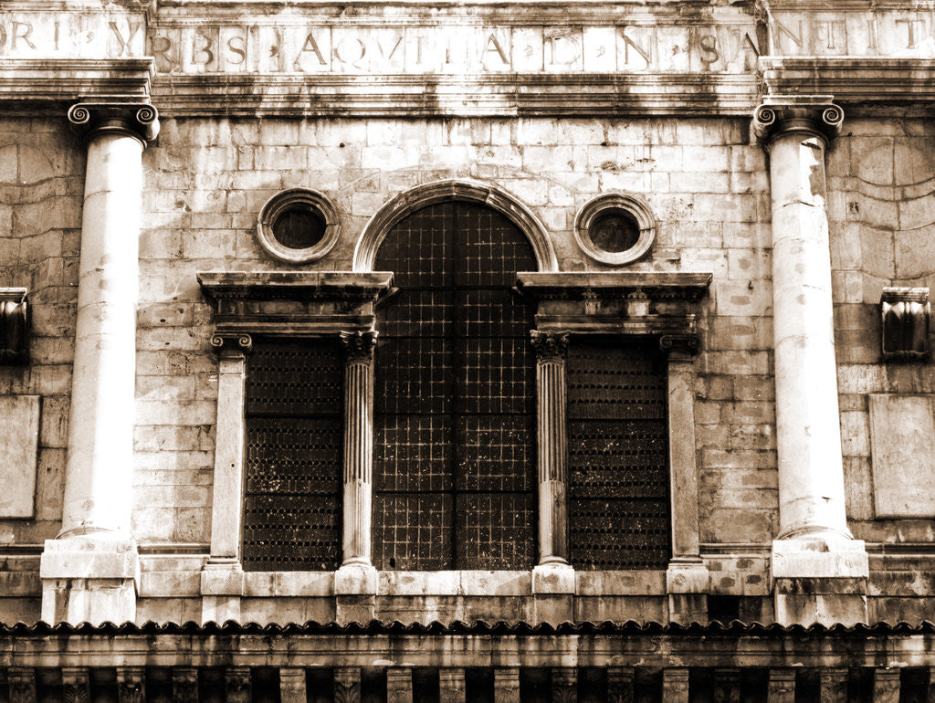 Detail of Collegiate complex (S. Bernardino), L'Aquila, L'Aquila, Abruzzo by Anonymous