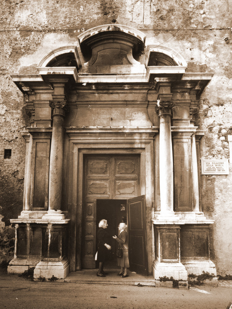 Detail of Collegiate complex (S. Bernardino), L'Aquila, L'Aquila, Abruzzo by Anonymous