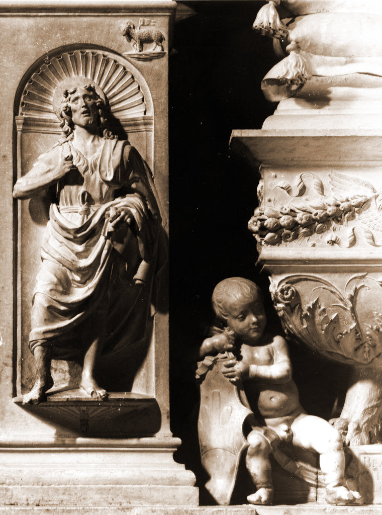 Detail of Collegiate complex (S. Bernardino), L'Aquila, L'Aquila, Abruzzo by Anonymous